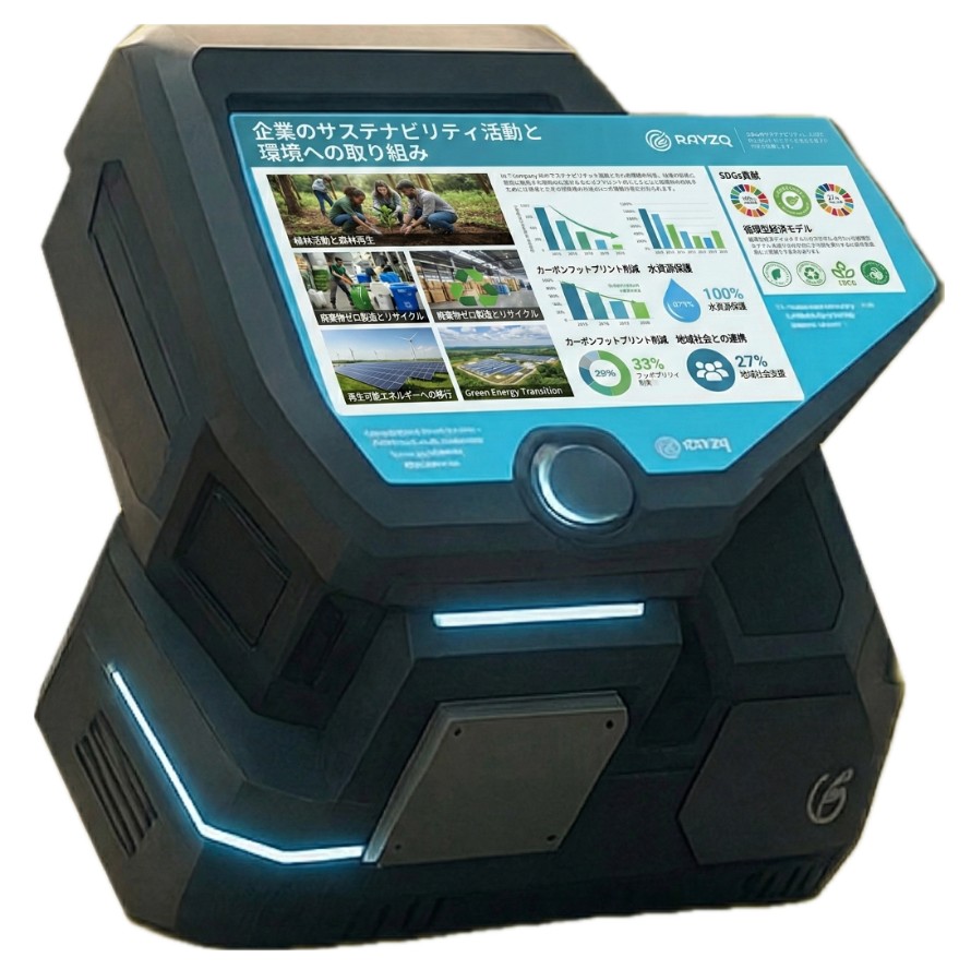 都市型小型DAC搭載デジタルサイネージ（装置イメージ）